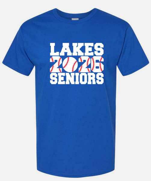 Lakes Eagles Seniors baseball t-shirt