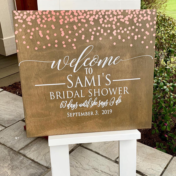 Large Confetti Event Sign Rental