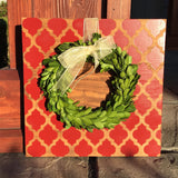 Framed Boxwood Wreath