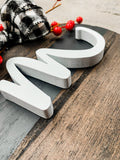 Small Buffalo Plaid Monogram Round